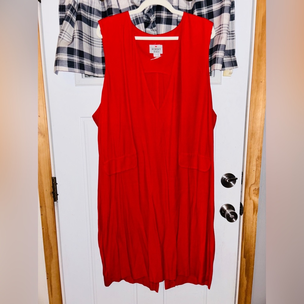 ROBERT TOO! Vintage classic Red Midi Dress